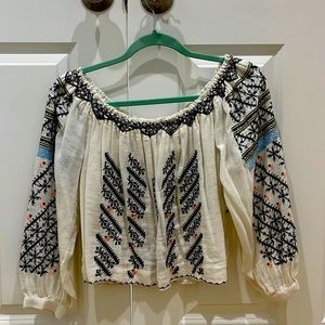 Free People gauze top